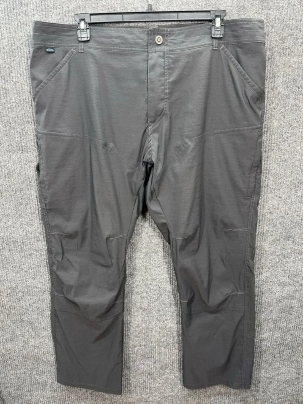 Kuhl Renegade Pants Mens 42x30 Gray Nylon Blend Stretch Cargo Outdoor Trail 5120